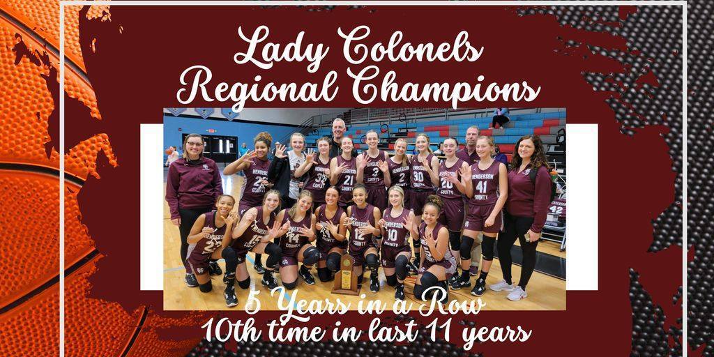 Region 2 champions: Henderson County Lady Colonels